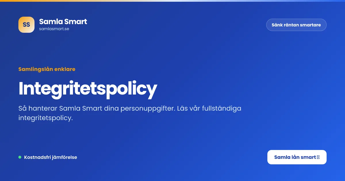 Integritetspolicy